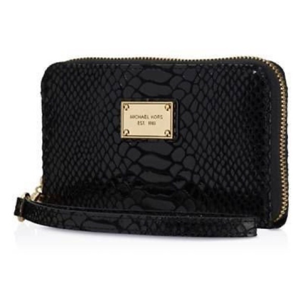 Michael Kors Snakeskin Wristlet